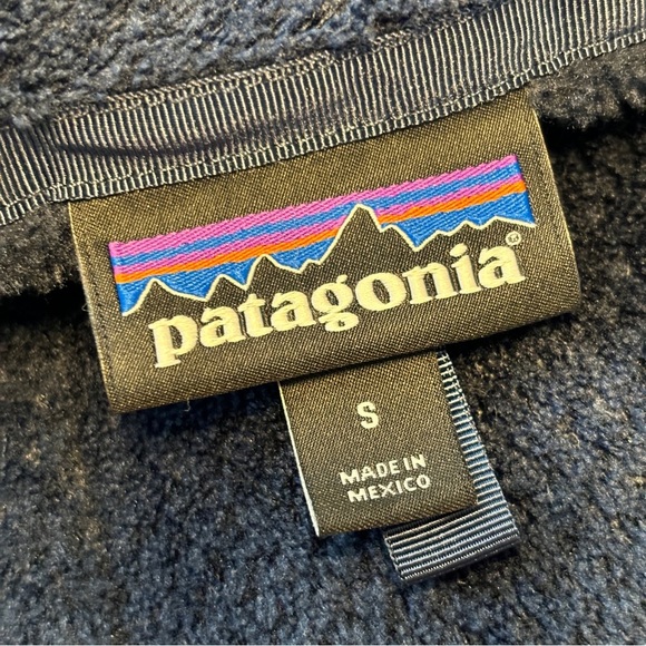 Patagonia Worn Wear Full-Zip Re-Tool Jacket in Navy Blue Size S - Picture 7 of 12
